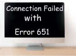Connection failed with error 651