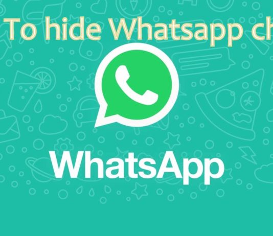 Hide whatsapp chats