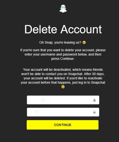 How to delete Snapchat account permanently in 1 Minute - Techola.net