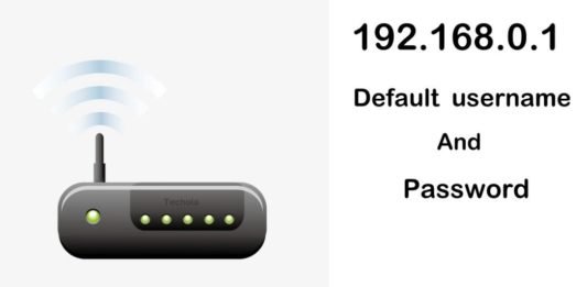 192.168.0.1 Login settings