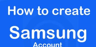 How to create samsung account