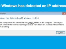 How to fix Windows has detected an IP address conflict