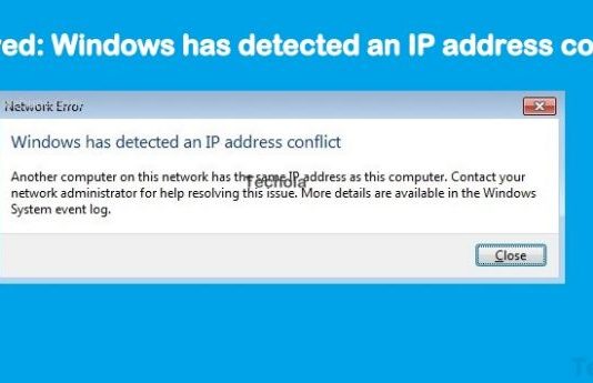 How to fix Windows has detected an IP address conflict