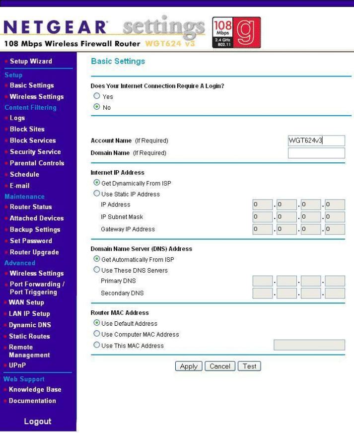 login to netgear router ethernet