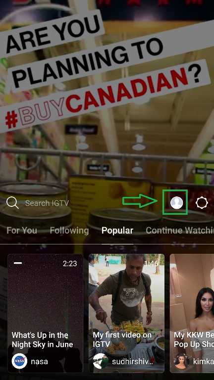 How to upload video in IGTV 