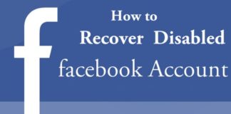Recover disabled account