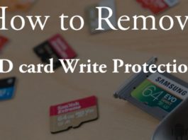 How to remove write protection from micro SD card