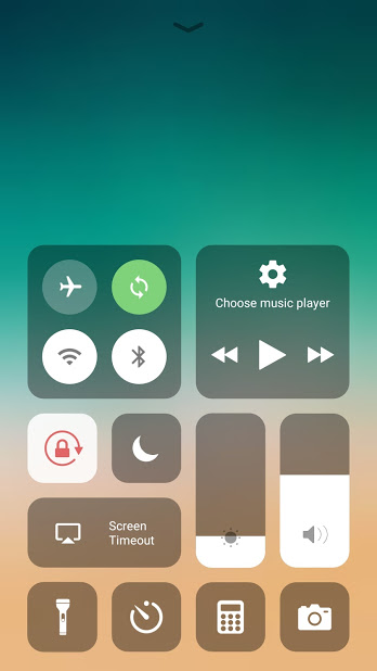 iOS 12 control center for android 