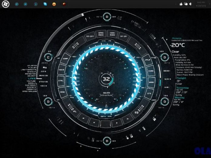 rainmeter skins gamer