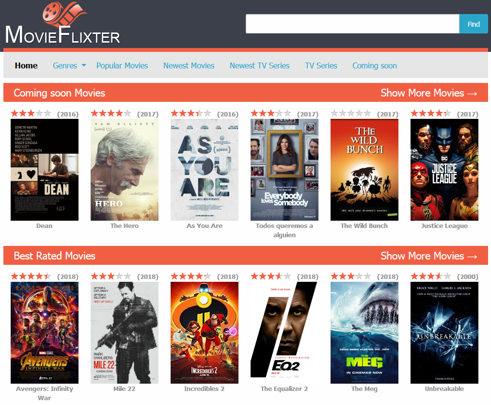 Movie Flixter - Watch Movies Online